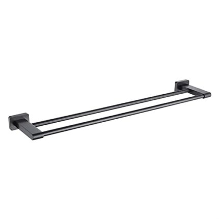 HIGOH Towel Racks,Towel Holder Towel Rail for Bathroom, Towel Bar, Copper Wire Drawing Towel Holders, Double Towel Rail Holder Rack Accessories