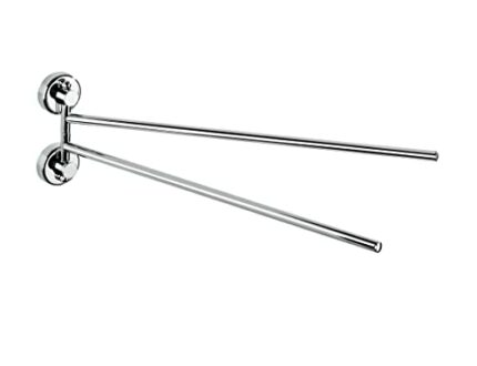 Wenko "Power-Loc Sion Towel Holder with 2 Arms, Chrome