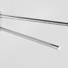 WENKO Mezzano towel rail with 2 movable arms, enough space for 2 towels, made, shiny stainless steel, 5.5 x 9 x 41.5 cm.