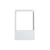 Amazon Brand - Movian, Saly Rectangular C Side, End Table, White, 45 cm D x 41 cm W x 60 cm H