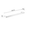 Gedy pi214513100 Towel Rail – cm 45 G. PIRENEI Chrome