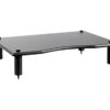 Monolith 124795 Amplifier/Component Stand, 23.8 x 16.7 x 4.7" Compatible with Bose, Polk, Sony, Yamaha, Pioneer & Others, Black