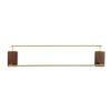HIGOH Towel Racks, Towel Rail for Bathroom,All-Copper Bathroom Hand Towel Holder,Single-Bar Bathroom Hand Towel Holder,Wall-Mounted Hand Towel Ho
