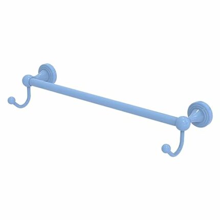 Allied Brass SG-41-24-HK-FTB Sag Harbor Collection 24 Inch Towel Bar with Integrated Hooks, Flat Troll Blue