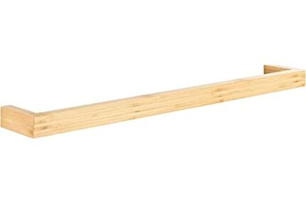 WENKO Bamboo Towel Rail 60 cm 85.5 x 20 x 50.5 cm Brown