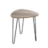 HAKU Möbel Side table, MDF, black oak, W 40 x D 40 x H 43 cm
