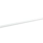 FVRTFT Towel bar, towel rack antique aluminum single towel bar bathroom, white