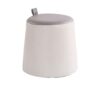 FGHOEV Circular Sitting Stool, Small Stool, Household Soft Seat, Shoe Changing Stool, Coffee Table Stool, Sofa Stool (Color : Argento, Size : Tal