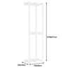 Wall Mounted Towel Rack, Stainless Steel Bathroom Towel Holder with 3 Bar Rail Rolled Tower Rack Storage Organizer Metal Washcloths Shelf for Rol