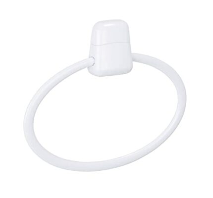 Wenko 17945100 Pure Plastic Towel Ring, 27.5 x 2.5 x 22 cm, White
