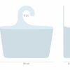 stardis Shower Basket with Hooks for Hanging Shower Shelf Bathroom Utensil Hanging Shelf (Mint)