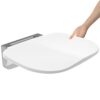 Heuffe Folding Shower Seat for Bath Wall Mounted,Fold Up Shower Stool,Shower Chair Foldable,Fold Down Bathroom Stool for Elderly Disabled Adults-