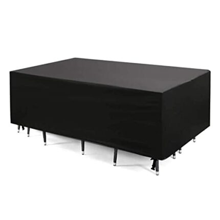 Outdoor Garden Furniture Covers Waterproof, 170x94x70cm Tear Resistant Heavy Duty Oxford Fabric Patio Furniture Set Cover Rectangular Garden Tabl