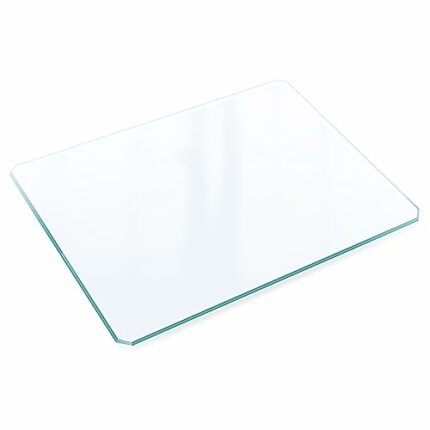 Ryoko Tempered Glass Shelf - 19.1" L X 14.8" W Load by 44.1 Lbs, Original Glass Shelf of Ryoko Glass Display Cabinet, Replaceable and Addable