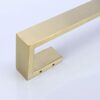 TocTen Bath Towel Rack - Square Base Thicken SUS304 Stainless Steel Towel Bar for Bathroom, Bathroom Bar Accessories Towel Rod Heavy Duty Wall Mo