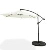 909 Outdoor Umbrella Base 100 x 100 cm, Umbrella Stand Black, Weatherproof Parasol Base, Weight Set Suitable for Hanging Parasol with Cover, Fill