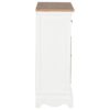 DSHGDJF Sideboards and Buffets Cabinet with Storage Mid Century Decor White 23.6"x11.8"x31.5" Solid Wood
