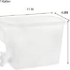 Jucoan 2 Pack 3.5L Fridge Beverage Drink Dispenser with Leak-proof Spigot, Plastic Cold Drink Juice Beverage Dispenser Jug for Party Drink, Juice
