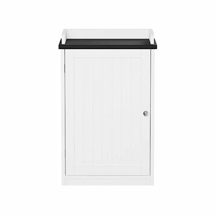 N/A Bathroom Cabinet – Floor Cupboard for Storage (White) Bathroom Furniture