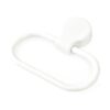 TOPBATHY Self- adhesive Bathroom Hand Towel Ring, No Drilling Towel Rack, Modern Hand Towel Hanger (White)