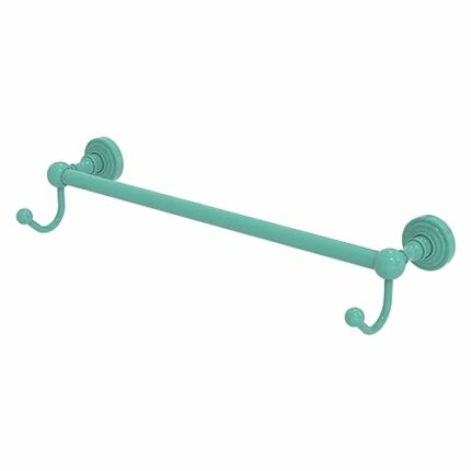 Allied Brass WP-41-24-HK-SFG Waverly Place Collection 24 Inch Towel Bar with Integrated Hooks, Sea Foam Green