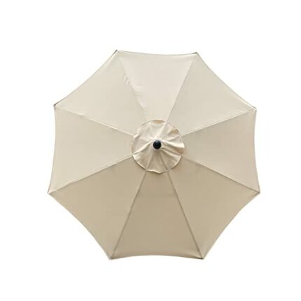 SMLJFO Parasol Umbrella Replacement Canopy Cover 8 Ribs 9.8ft Market Table Umbrella Canopy Waterproof Anti-ultraviolet Umbrella Replacement Fabri