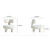 ASUVUD Single Lazy Susan Casual Small Seat Chair Makeup Stool Furniture Stool Bedroom Makeup