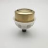 Gold Toilet Flush Button Replacement for Cable Operated Concealed Cistern WC, Flush Fitting Mounting, Brushed Gold Colour