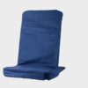 BackJack BJI Original BackJack -Made in The USA- Extra Large Navy Cotton Fabric Lightweight Floor Seating Chair for Gaming, Families, Parents, Da