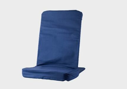 BackJack BJI Original BackJack -Made in The USA- Extra Large Navy Cotton Fabric Lightweight Floor Seating Chair for Gaming, Families, Parents, Da