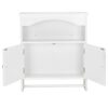 WALNUT Bathroom Wall Cabinet White Bathroom Cabinet Cabinet 53x15.5x62cm Shelving Cabinet