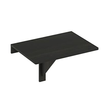 Furinno Wall Mounting Folding Table, Wood, Espresso