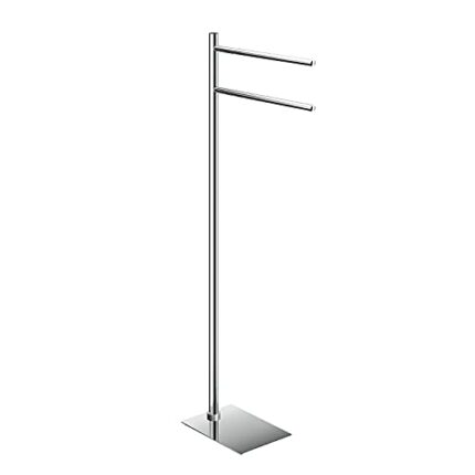 Gedy Trilly Standing Towel Rail, Stainless Steel, Chrome, 14 x 34 x 83.3 cm
