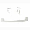 2Pcs Over Door Towel Rail Holder,Plastic Cabinet Door Towel Rack, Hanging Holder Towel Holder for Bathroom Kitchen Cupboard Drawer Cabinet