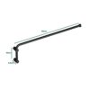 COSMIC - Swivel Towel Rail for Bathroom | Matte Black Finish | Easy Installation with Screws | Dimensions 3 x 11 x 40 cm