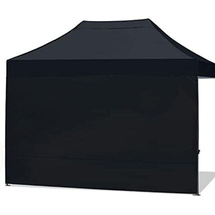 ABCCANOPY Side Panel for 3x4.5M Straight Leg Gazebo,1 Pack Sidewall Only (Black)