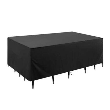 NAIQIUHUO Outdoor garden patio dining table and chair sunscreen, rainproof, dustproof and sand blowing 420D polyester Oxford cloth furniture clot