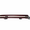 Croydex Solid Wood Toilet Seat, Mahogany - Chrome Fitting