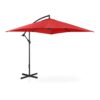 Uniprodo UNI-UMBRELLA-SQ250RE-N | Parasol | Cantilever Umbrella | Red Square 250 x 250 cm | Tilting | Garden Umbrella | Patio Umbrella | Sun Prot