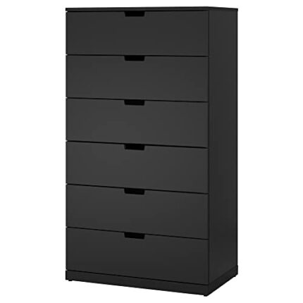 Ikea NORDLI chest of 6 drawers, 80x145 cm, anthracite
