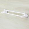 HIGOH Towel Racks, Towel Rail for Bathroom,Double Rod Hand Towel Holder Bathroom Bathroom Suction Cup Rack,Bath Towel Rod,Nordic Minimalist Creat