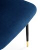 Julian Bowen Set Of 2 Delaunay Dining Chairs, Blue, Height: 83, Width: 50, Depth: 59cm