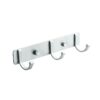 Spotcact Wall Mounted Coat Racks with 4 Hooks Hanging Holder Towel Rack 10.83' x 1.50' x 1.18' Modern Black Hanging for Clothes Entryway Bathroom