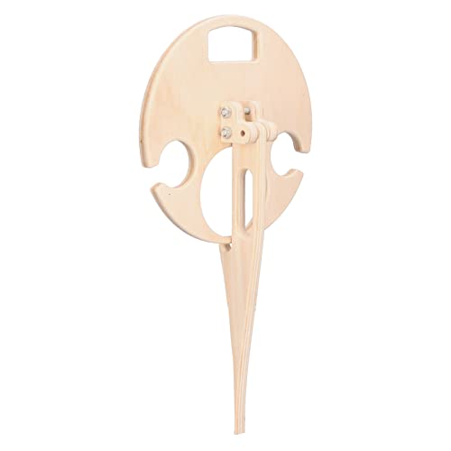 yaogohua Wooden Folding Picnic Table,Outdoor Portable Wine Table Foldable Round Desktop Mini Picnic Table Wine Rack Holder