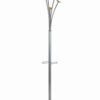 Alba Festival Hat and Coat Stand Tubular Steel with Umbrella Holder and 5 Pegs Black Ref PMFESTY N