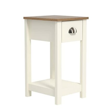 Galano Lilly Bedside Table - Stylish Side Table with Storage - Slim Bedside Table Drawer - Bedroom Furniture - Organizers & Storage Cabinet for H
