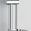 VeeBath Beta Round Shower Kit Includes Bar Riser Rail/Shower Hose and Soap Dish
