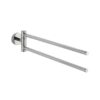 Wenko Bosio 19618100 Towel Rail with 2 Arms Stainless Steel