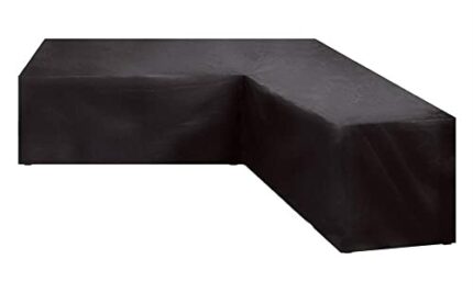 Garden V Shape Furniture Covers Patio Waterproof Sofa Cover Large Outdoor Sofa Furniture Couch Cover Dustproof with Storage Bag 215 * 215 * 82 Bl