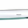 BSM Marketing 250mm x 250mm (10”x10” approx.) 8mm Thick Toughened Safety Glass Corner Shelf With Stainless Steel Rail And Wall Brackets Bathroom